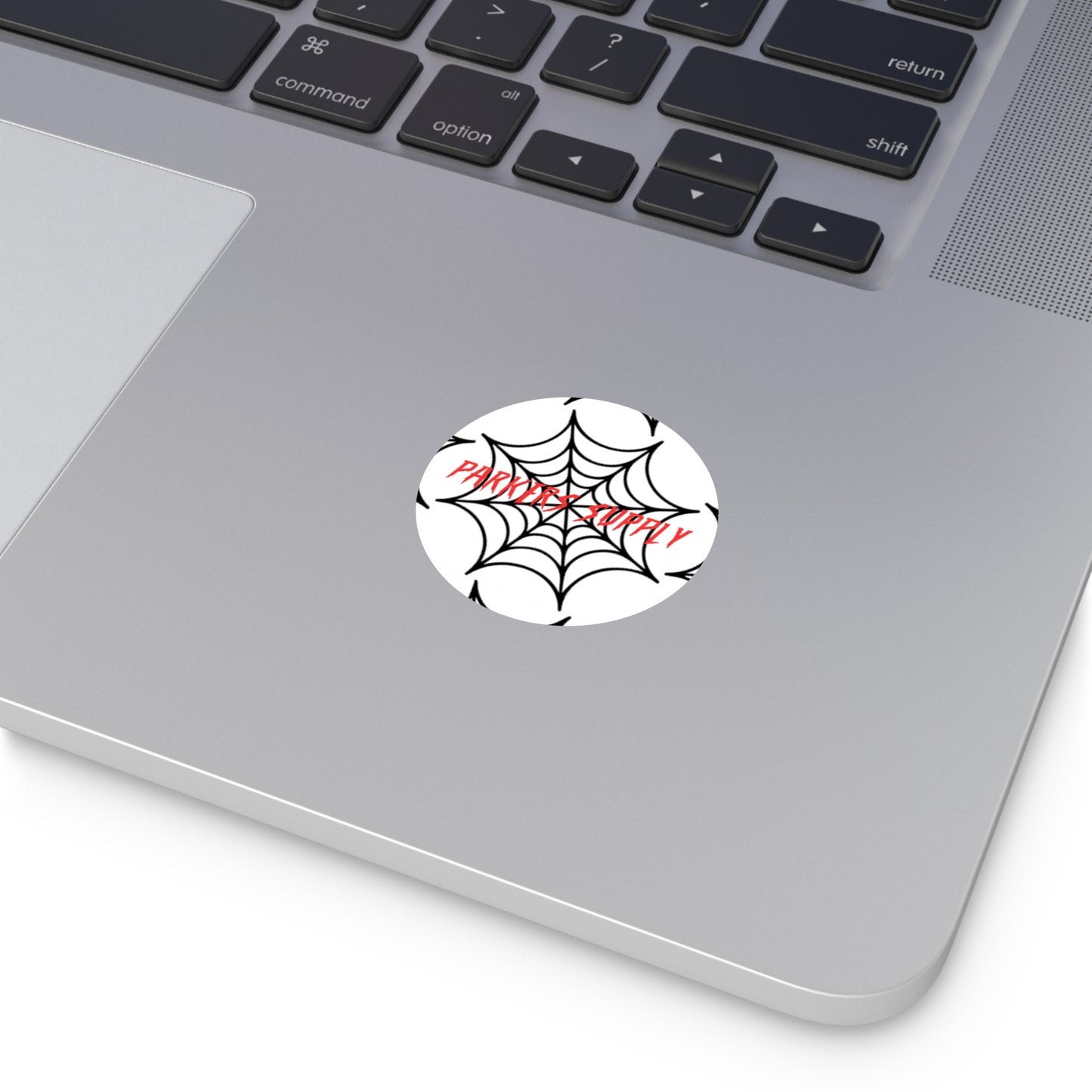 Webbed Round Vinyl Stickers